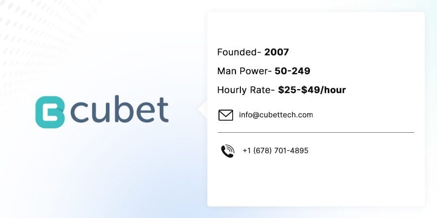  Cubet techno Labs Pvt Ltd