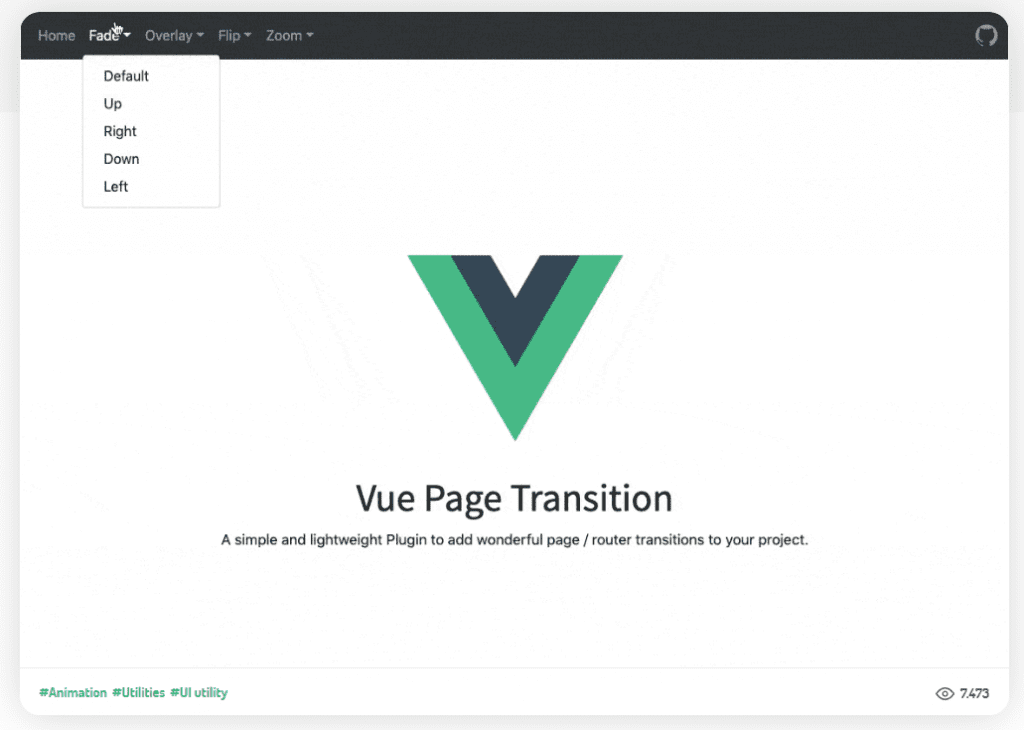 Vue Page Transition
