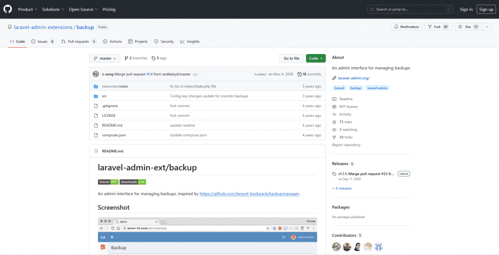 Laravel Backup