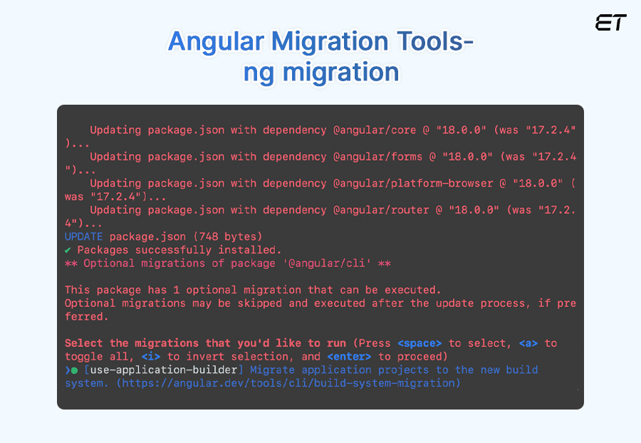 Leverage Angular’s Migration Tools 