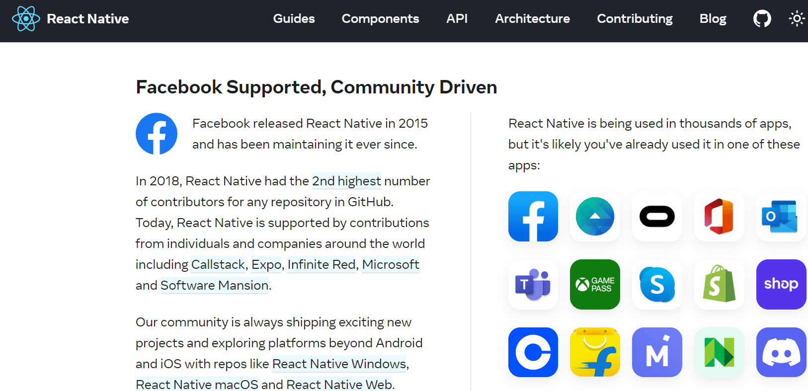 Facebook Supported Community Driven