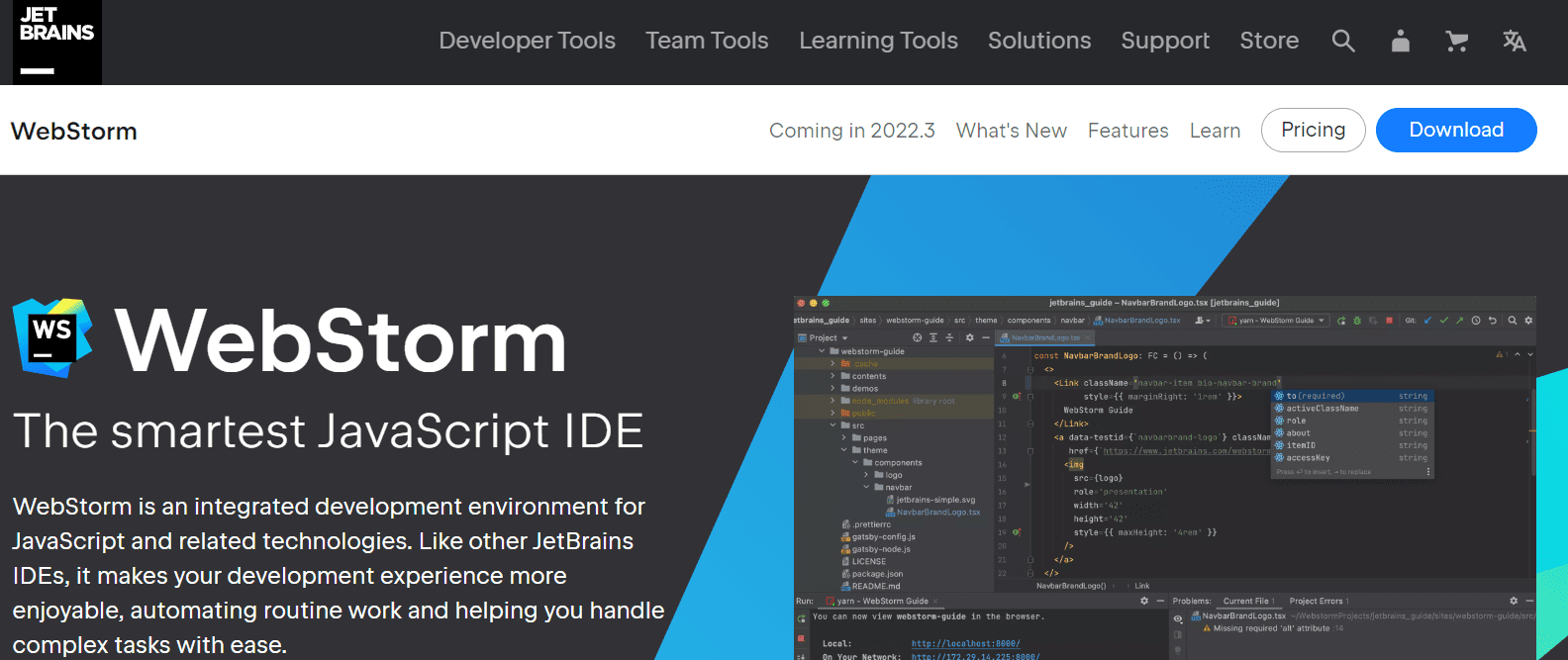 Top 10 AngularJS Development Tools Developers must use in 2026 7 Webstorm