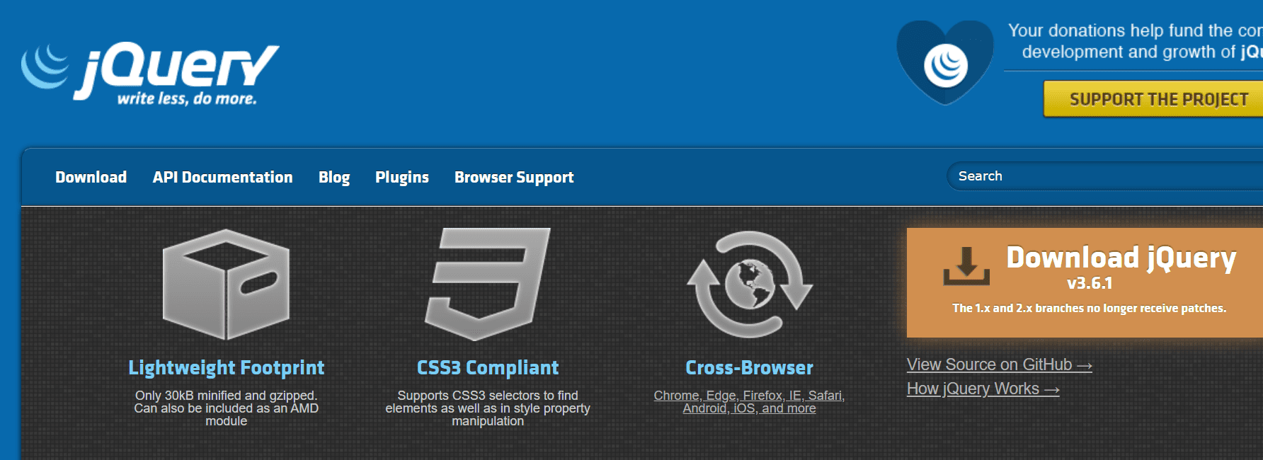 Jquery : Write less do more.