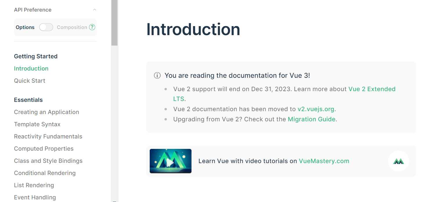 Vue vs React: Choose the Best JavaScript Framework for Your Project 13 Vue's documentation