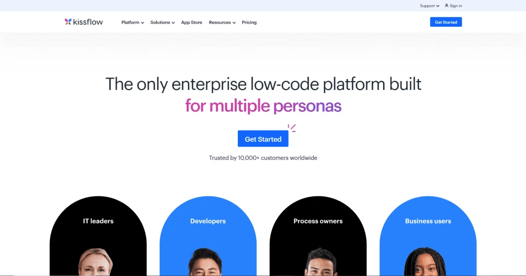 Best Low Code Development Platforms- Detailed Guide 2026 23 Kissflow Website Overview