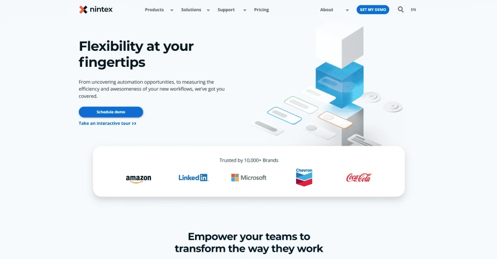 Best Low Code Development Platforms- Detailed Guide 2026 26 Nintex Website Overview
