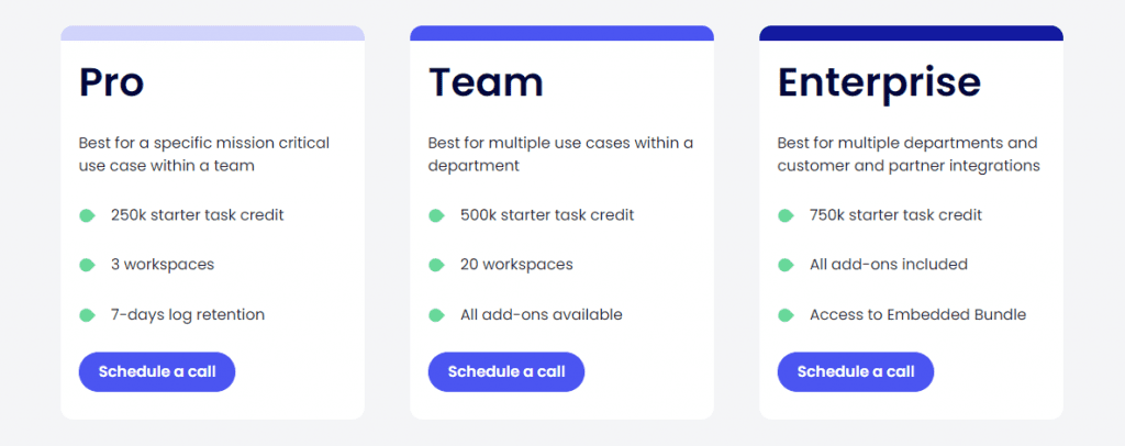 Tray.io Pricing