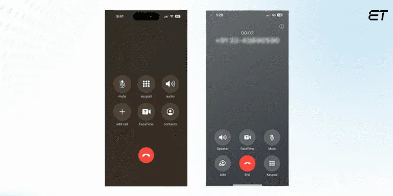 Updated Phone App call screen