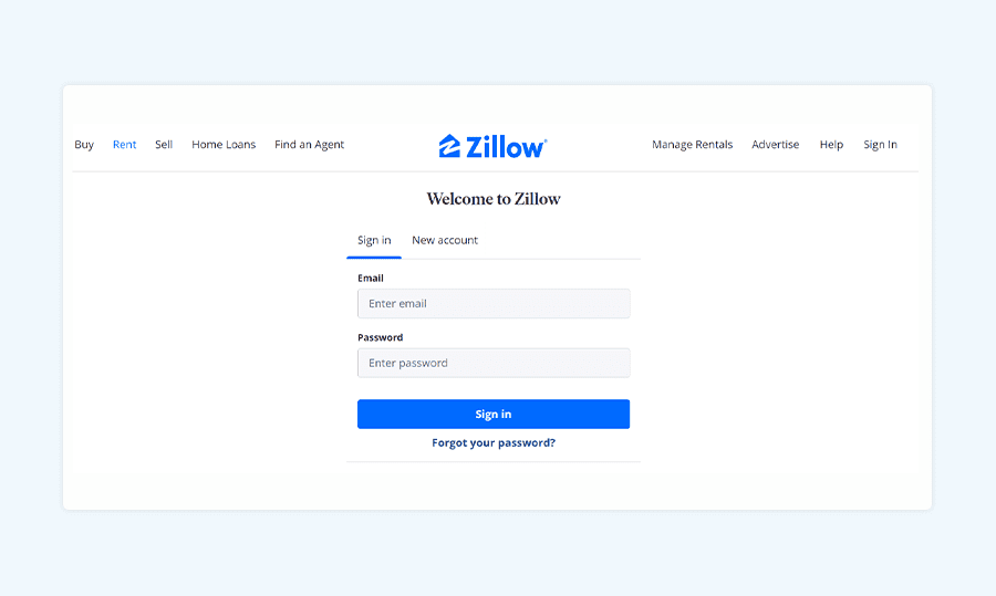 web portal examples: Vertical Portal – Zillow