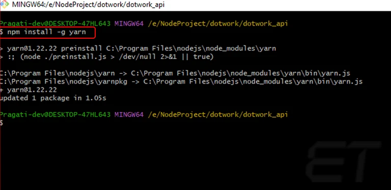 npm-install-g-yarn