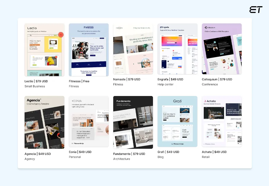 Webflow Layout Packs