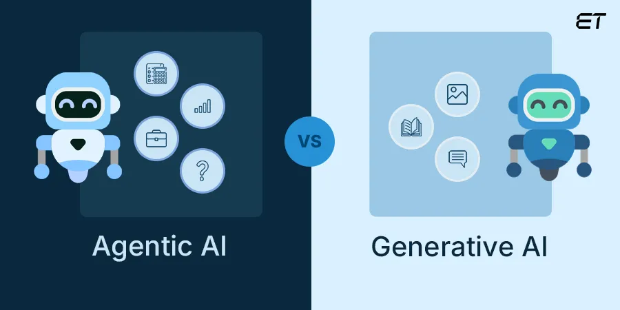 Agentic AI Explained: The Shift Toward Smarter and Autonomous Businesses 2 Agentic AI vs Generative AI Understanding the Differences