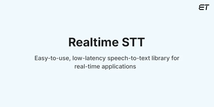 KoljaB RealtimeSTT